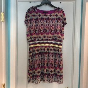 Woman’s bright summer dress